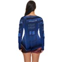 The Police Box Tardis Time Travel Device Used Doctor Who Long Sleeve Boyleg Swimsuit View4