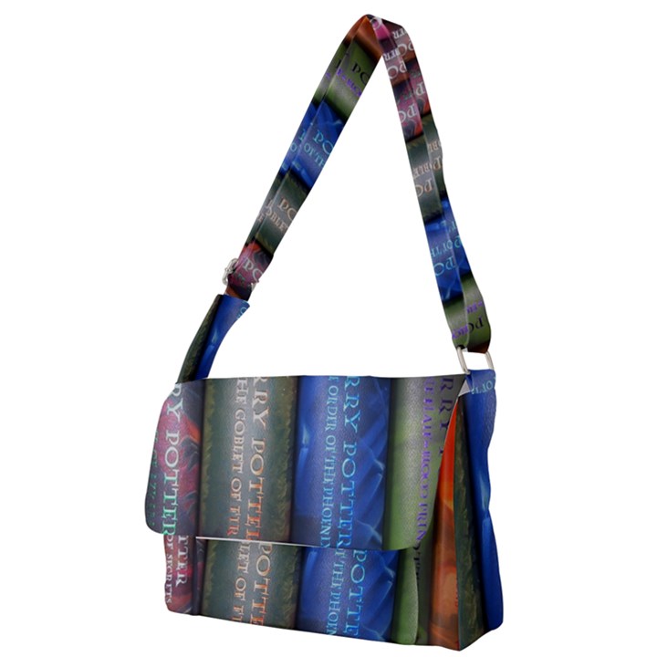 Vintage Collection Book Full Print Messenger Bag (S)