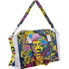 Psychedelic Rock Jimi Hendrix Canvas Crossbody Bag