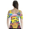 Psychedelic Rock Jimi Hendrix Butterfly Sleeve Cutout Tee  View2