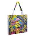 Psychedelic Rock Jimi Hendrix Zipper Medium Tote Bag View2