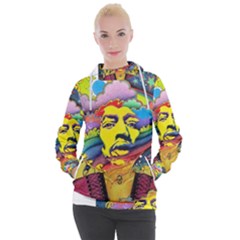 Psychedelic Rock Jimi Hendrix Women s Hooded Pullover by Jancukart