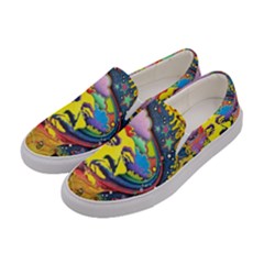 Psychedelic Rock Jimi Hendrix Women s Canvas Slip Ons by Jancukart