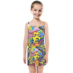 Psychedelic Rock Jimi Hendrix Kids  Summer Sun Dress