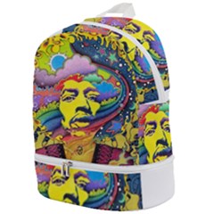 Psychedelic Rock Jimi Hendrix Zip Bottom Backpack