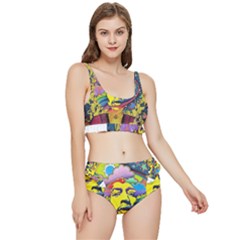 Psychedelic Rock Jimi Hendrix Frilly Bikini Set