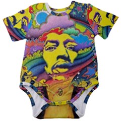 Psychedelic Rock Jimi Hendrix Baby Short Sleeve Onesie Bodysuit