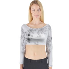 Mandelbrot Apple Males Mathematics Long Sleeve Crop Top