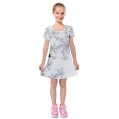 Mandelbrot Apple Males Mathematics Kids  Short Sleeve Velvet Dress