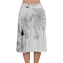 Mandelbrot Apple Males Mathematics Velvet Flared Midi Skirt View2