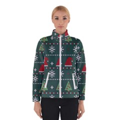 Beautiful Knitted Christmas Xmas Pattern Women s Bomber Jacket by Jancukart