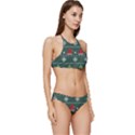 Beautiful Knitted Christmas Xmas Pattern Banded Triangle Bikini Set View3