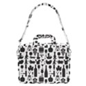 Wine Pattern Black White MacBook Pro 13  Shoulder Laptop Bag  View2