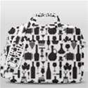 Wine Pattern Black White MacBook Pro 13  Shoulder Laptop Bag  View3