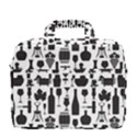 Wine Pattern Black White MacBook Pro 13  Shoulder Laptop Bag  View4