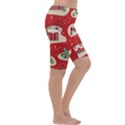 Christmas New Year Seamless Pattern Cropped Leggings  View3