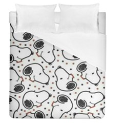 Dog Pattern Duvet Cover (queen Size) by Jancukart