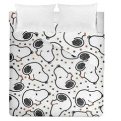 Dog Pattern Duvet Cover Double Side (queen Size) by Jancukart