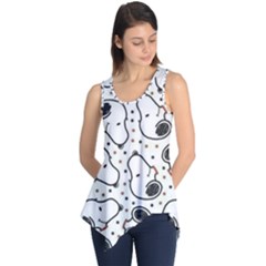 Dog Pattern Sleeveless Tunic