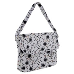 Dog Pattern Buckle Messenger Bag