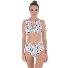 Dog Pattern Bandaged Up Bikini Set 