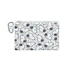 Dog Pattern Canvas Cosmetic Bag (small)