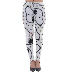 Dog Pattern Lightweight Velour Leggings