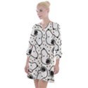 Dog Pattern Open Neck Shift Dress View1