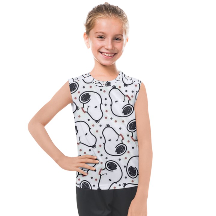 Dog Pattern Kids  Mesh Tank Top