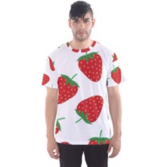 Seamless-pattern-fresh-strawberry Men s Sport Mesh Tee