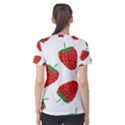 Seamless-pattern-fresh-strawberry Women s Cotton Tee View2