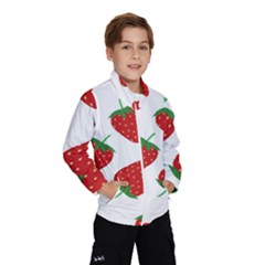 Seamless-pattern-fresh-strawberry Kids  Windbreaker