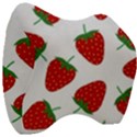 Seamless-pattern-fresh-strawberry Velour Head Support Cushion View3