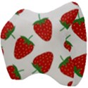 Seamless-pattern-fresh-strawberry Velour Head Support Cushion View4