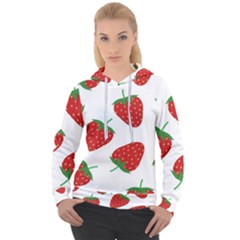 Seamless-pattern-fresh-strawberry Women s Overhead Hoodie by Jancukart