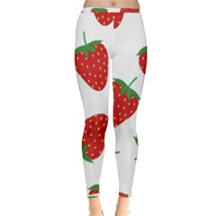 Seamless-pattern-fresh-strawberry Inside Out Leggings