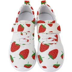 Seamless-pattern-fresh-strawberry Men s Velcro Strap Shoes