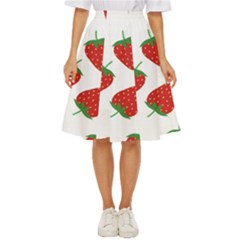 Seamless-pattern-fresh-strawberry Classic Short Skirt