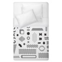 Pattern Hipster Abstract Form Geometric Line Variety Shapes Polka Dots Fashion Style Seamless Duvet Cover (Single Size) View1