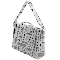 Pattern Hipster Abstract Form Geometric Line Variety Shapes Polka Dots Fashion Style Seamless Box Up Messenger Bag