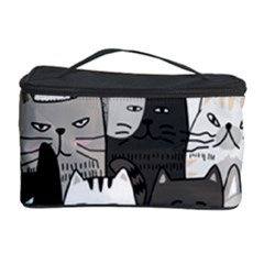 Cute Cat Hand Drawn Cartoon Style Cosmetic Storage by Jancukart