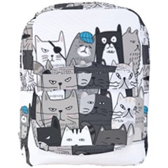 Cute Cat Hand Drawn Cartoon Style Full Print Backpack