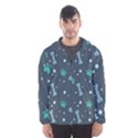 Bons-foot-prints-pattern-background Men s Hooded Windbreaker View1