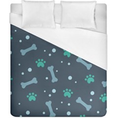 Bons-foot-prints-pattern-background Duvet Cover (california King Size)