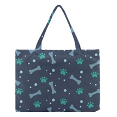 Bons-foot-prints-pattern-background Medium Tote Bag