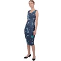 Bons-foot-prints-pattern-background Sleeveless Pencil Dress View2