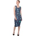 Bons-foot-prints-pattern-background Sleeveless Pencil Dress View3