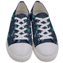 Bons-foot-prints-pattern-background Men s Low Top Canvas Sneakers View1