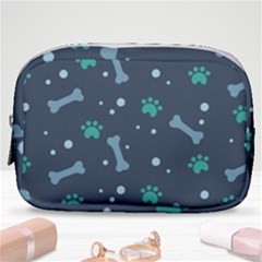 Bons-foot-prints-pattern-background Make Up Pouch (small)