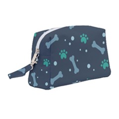 Bons-foot-prints-pattern-background Wristlet Pouch Bag (medium)